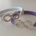 Rhinestone Infinity Bracel..